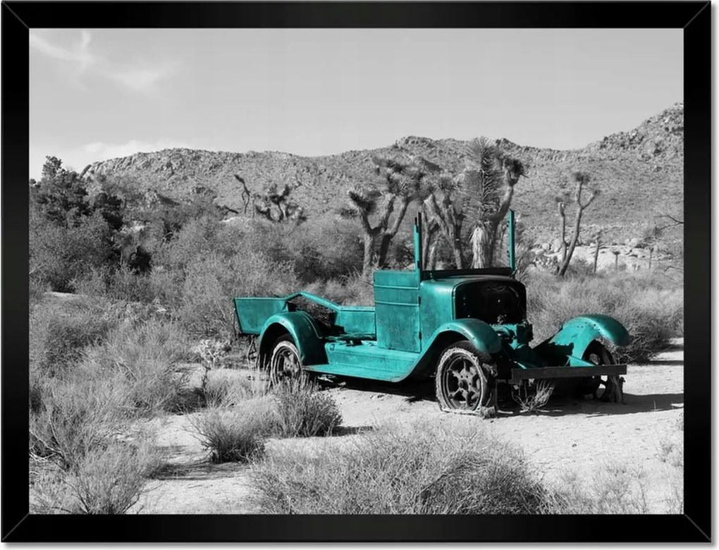 Poszterek keretben 40x30 Türkiz hajóroncs