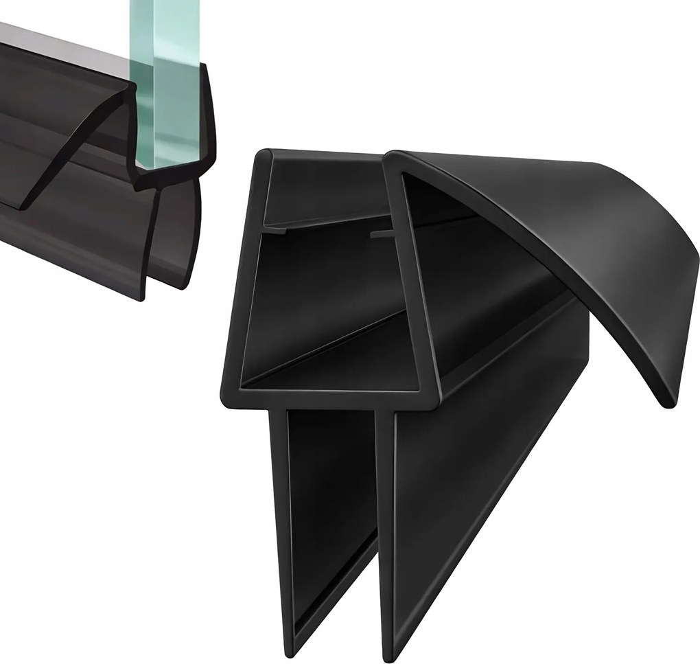 Alsó Ajtóüveg Zuhanykabin Tömítés Páraelszívóval 7 8mm 60CM