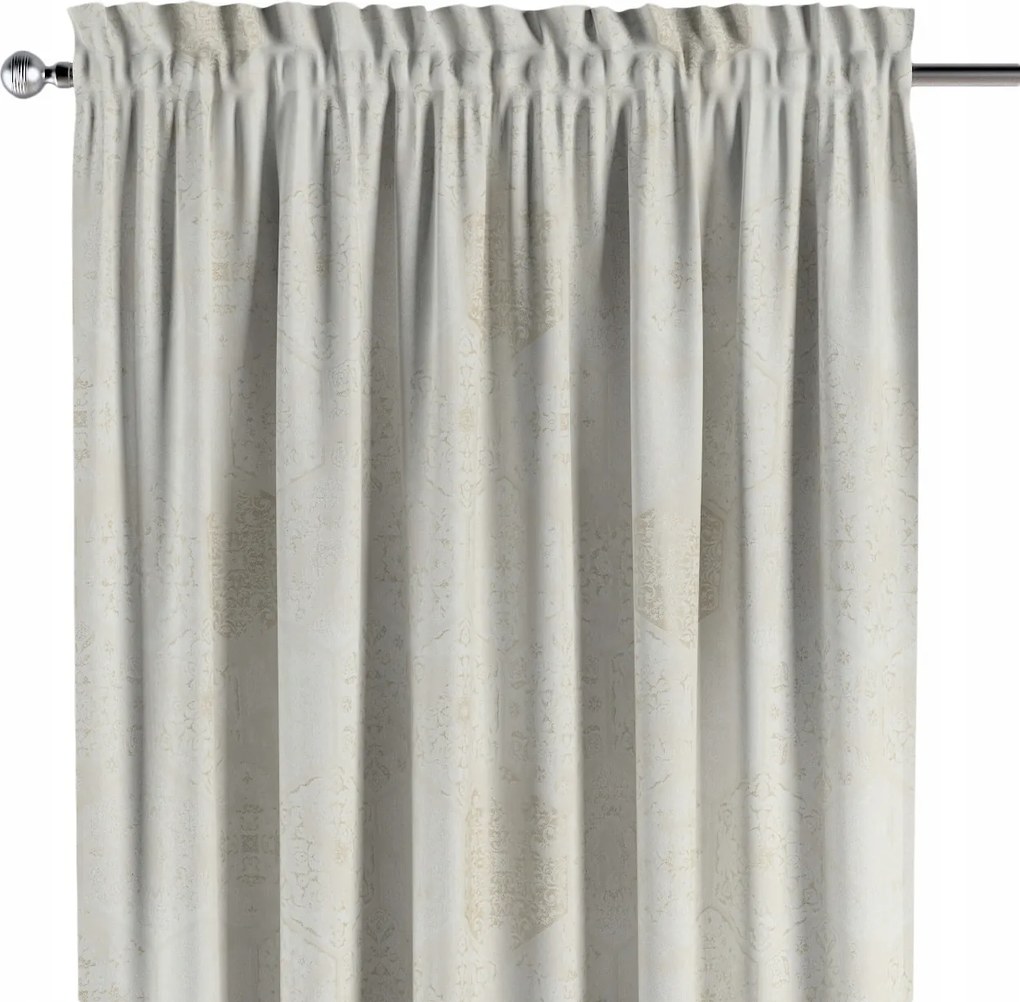 Csatornafüggöny frufruval 1 db 130x260cm fehér