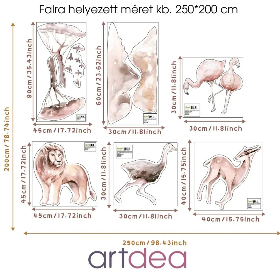 Oroszlános Szavanna Falmatrica XXL