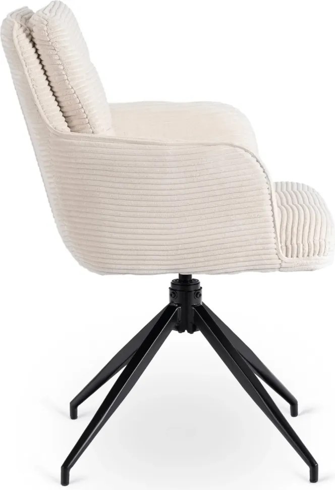 KRZESŁO Obrotowe AKITA Kremowe