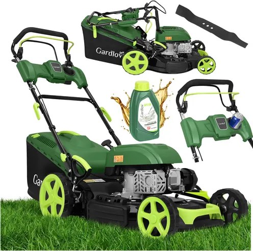 Benzinmotoros fűnyíró GARDLOV DriveXPro 196 cm³ - 51 cm kinyúlás, 60 literes kosár