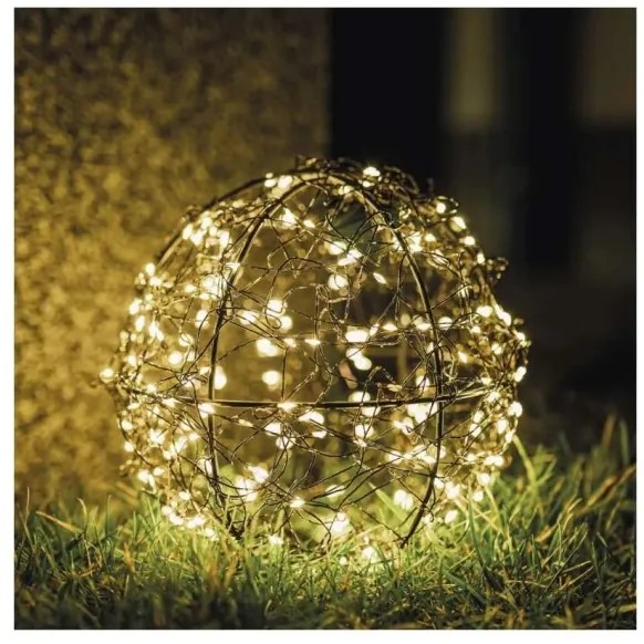 LED karácsonyi dekoráció, 200 LED, 230 V, átm. 20 cm