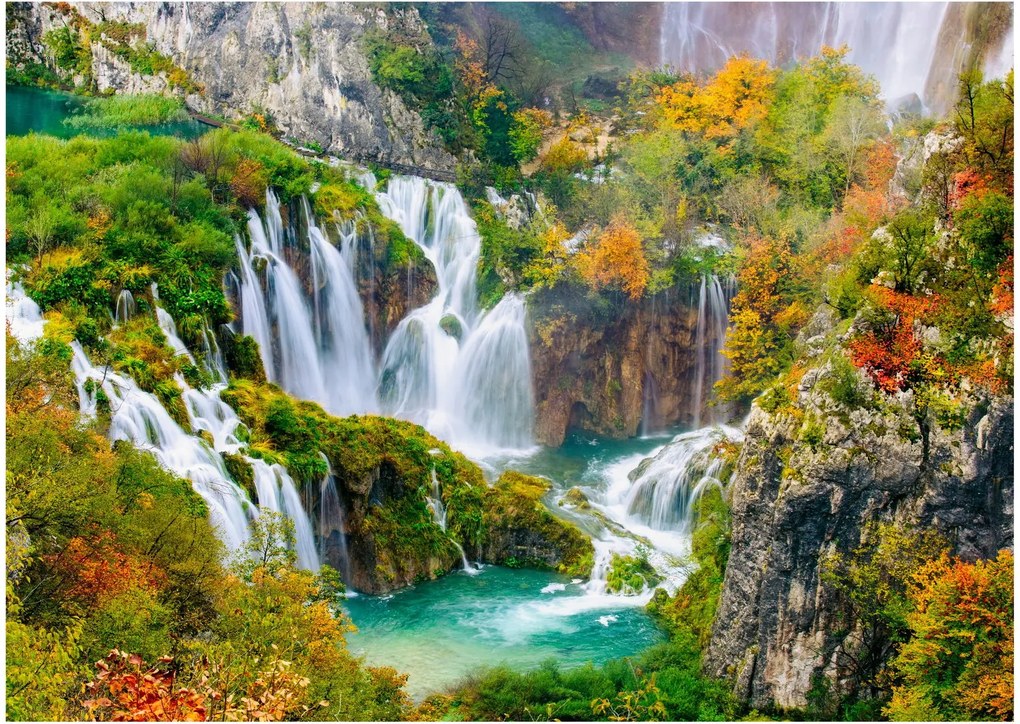 Üveg kép - Plitvicei-tavak Nemzeti Park (70x50 cm)