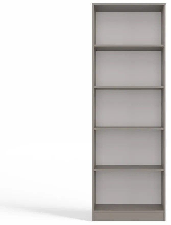 Faenza R60 polcos szekrény, könyvtartó, 60x182x30 cm, agyag színű