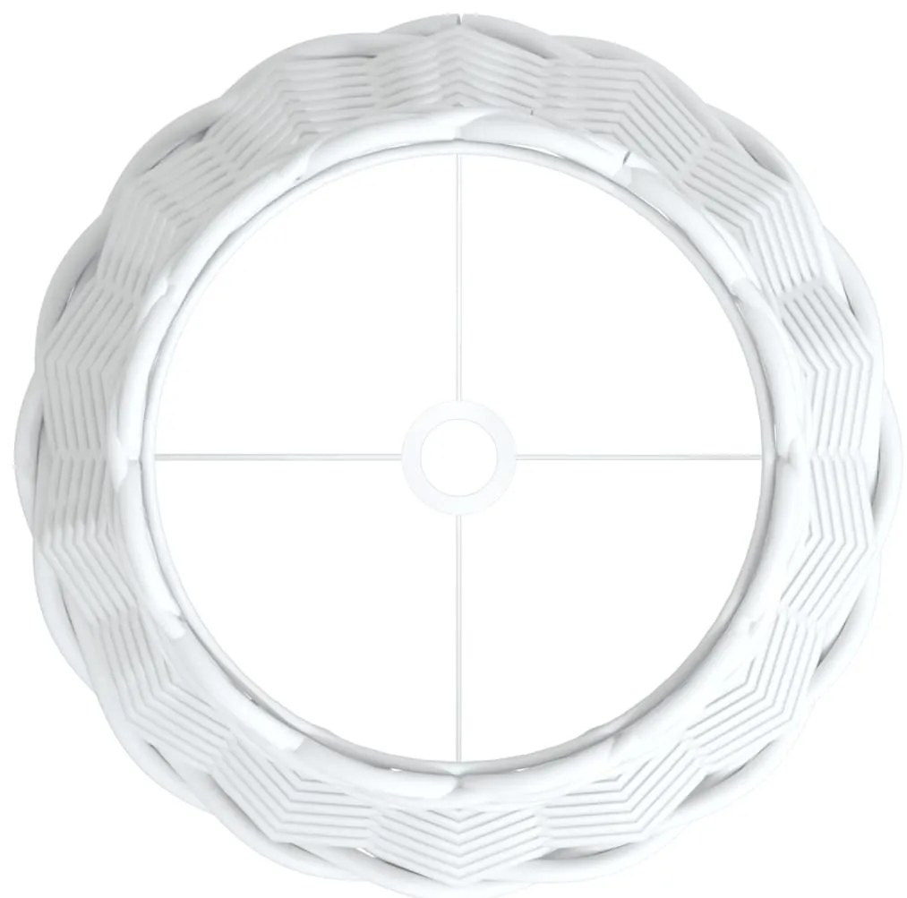 fehér fonott lámpaernyő Ø20x15 cm