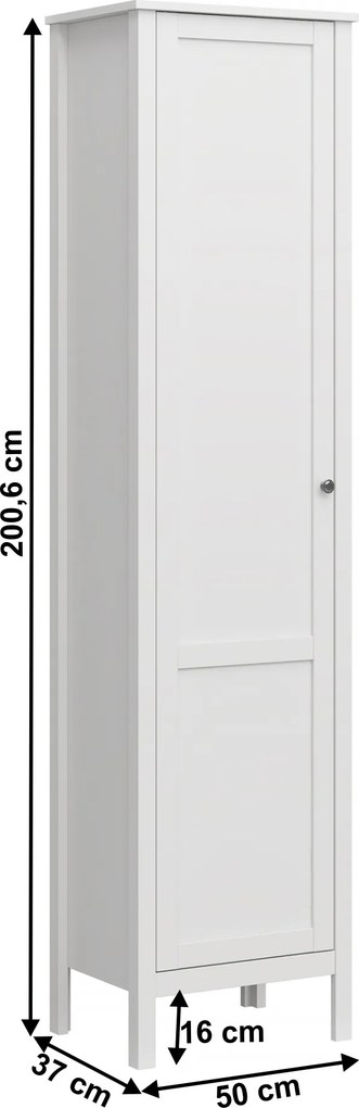 Polcos állvány 1D, fehér, OLJE