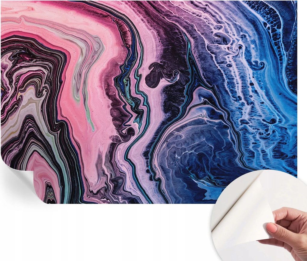 Öntapadós fotótapéta Nappaliba és Hálószobába Színes örvények 152x104