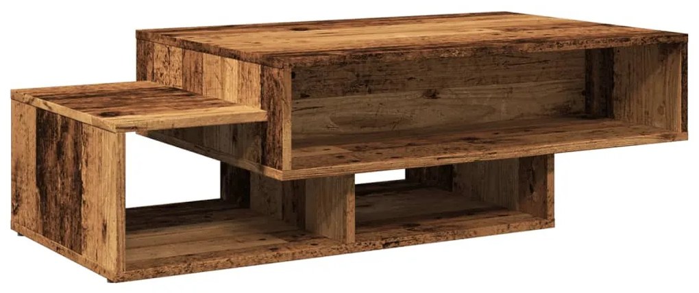 Antik fa színű szerelt dohányzóasztal 105 x 55 x 32 cm
