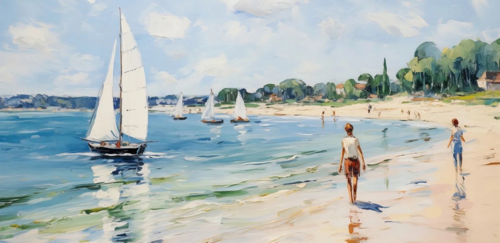 Poszter 91,3x44,5cm Élet a parton