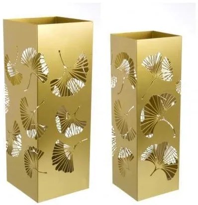 GINKGO 2 részes arany négyzetes esernyőtartó