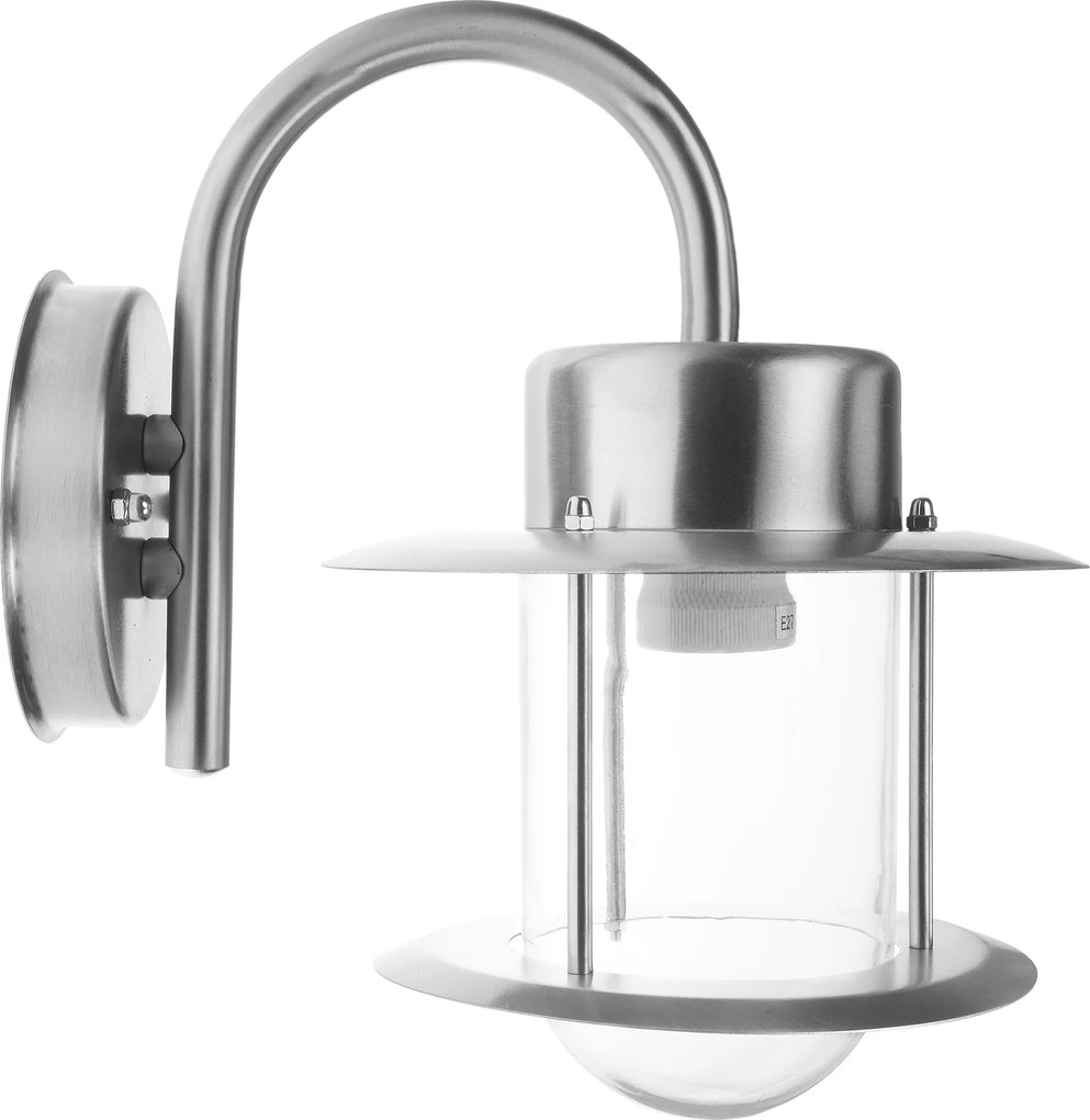 Fali lámpa hajlított kerti kültéri lámpa fém