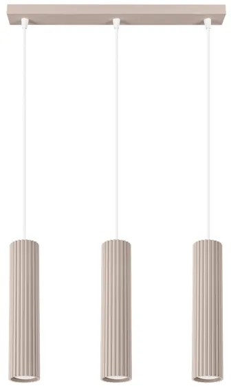 Brilagi - Csillár zsinóron CRESTO 3xGU10/10W/230V taupe