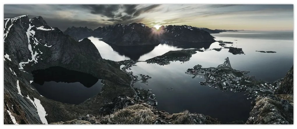 Kép - Norvég hegyek (120x50 cm)