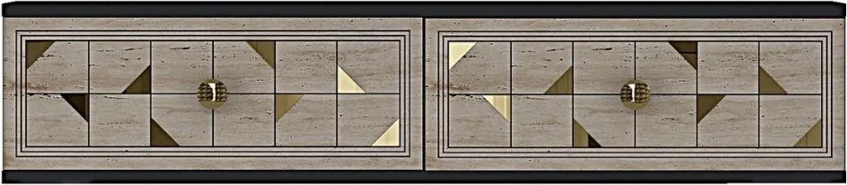 Moka 120 - Anthracite, Travertine, Gold