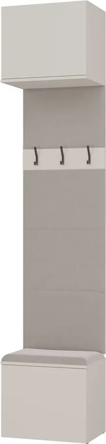 HAGA 1W előszobafal, 50x238x35 cm, kasmír
