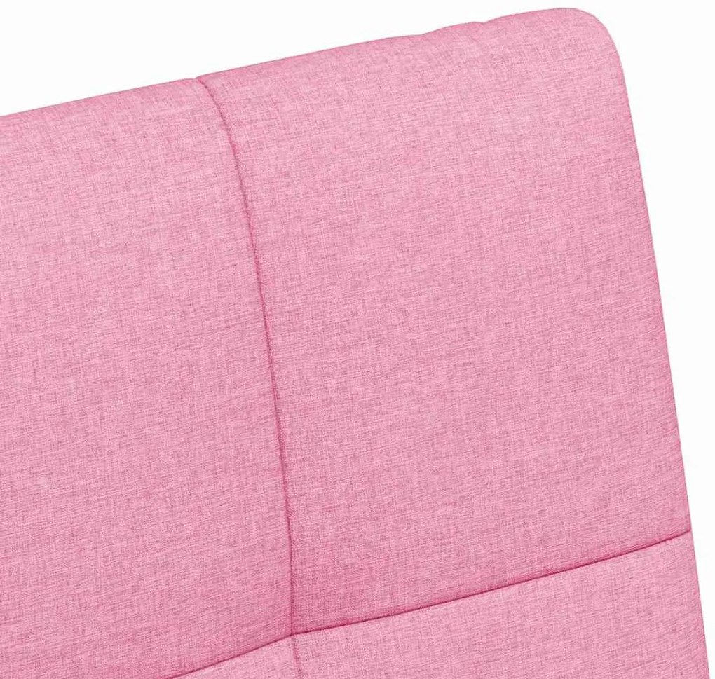 Kerekes Étkező Székek 2 pcs Rózsaszín 58 x 65 x 94 cm szövet