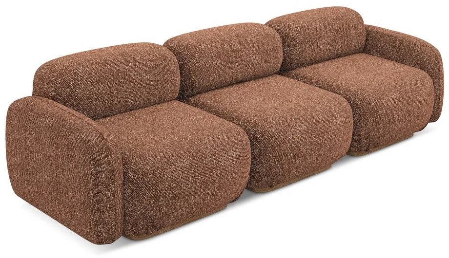 Narancssárga-barna moduláris kanapé 270 cm Ailani – Makamii