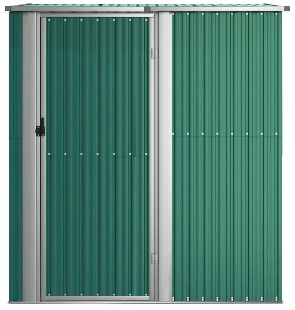 zöld horganyzott acél kerti fészer 180,5 x 97 x 209,5 cm