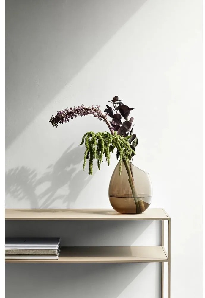 Bézs fém konzolasztal 35x85 cm Fera – Blomus