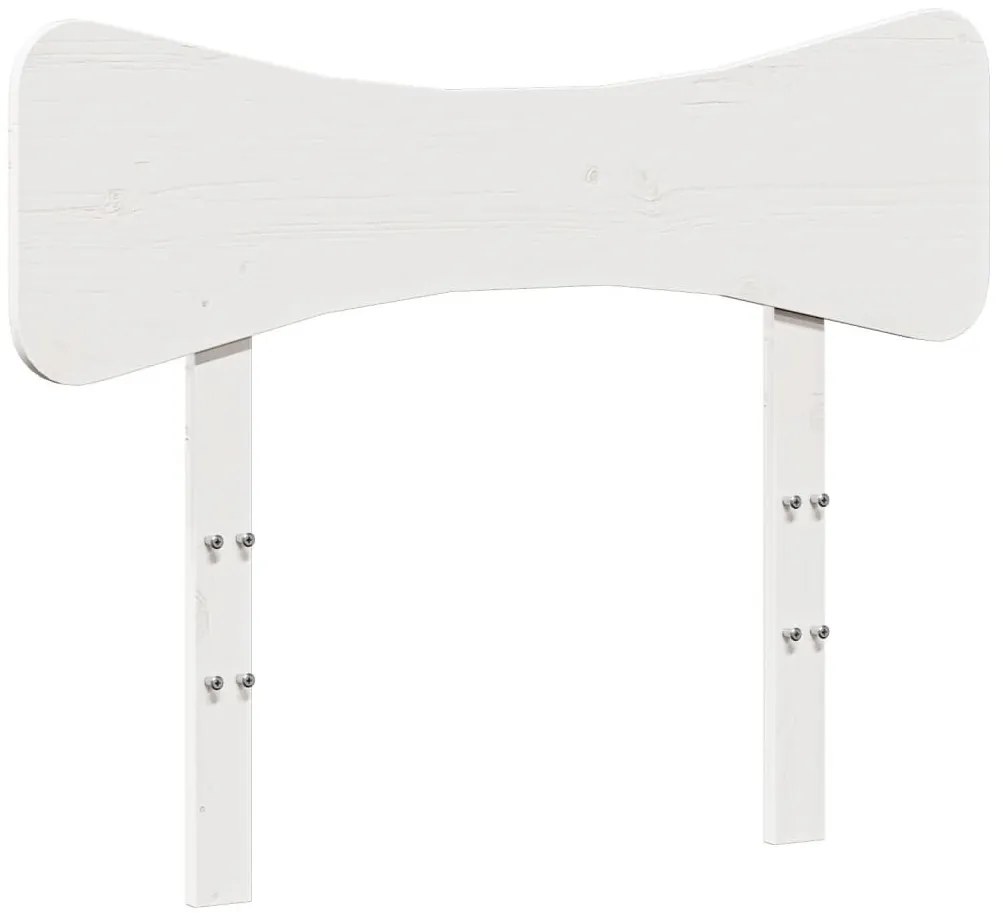 fehér tömör fenyőfa fejtámla 75 cm
