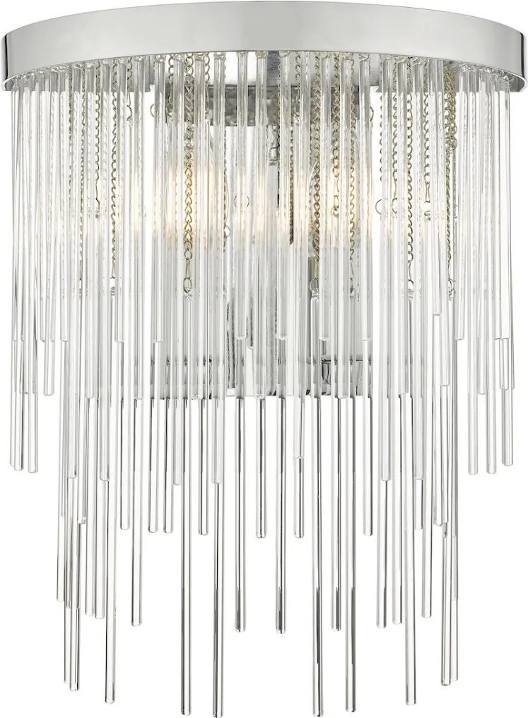 DAR LIGHTING ISL0950 ISLA Kristály Fali Lámpa Csiszolt Króm E14 IP20