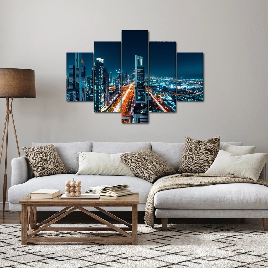 Kép - Dubai éjszaka (150x105 cm)