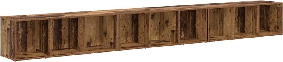 vidaXL TV szekrény garnitúra 3 pcs Öreg fa 37 x 35 x 107 cm Faanyag