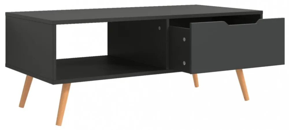 szürke szerelt fa dohányzóasztal 100 x 49,5 x 43 cm