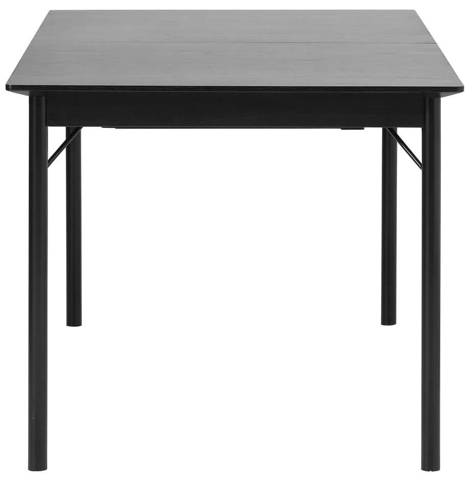 Fekete étkezőasztal 95x180 cm Savona – Unique Furniture