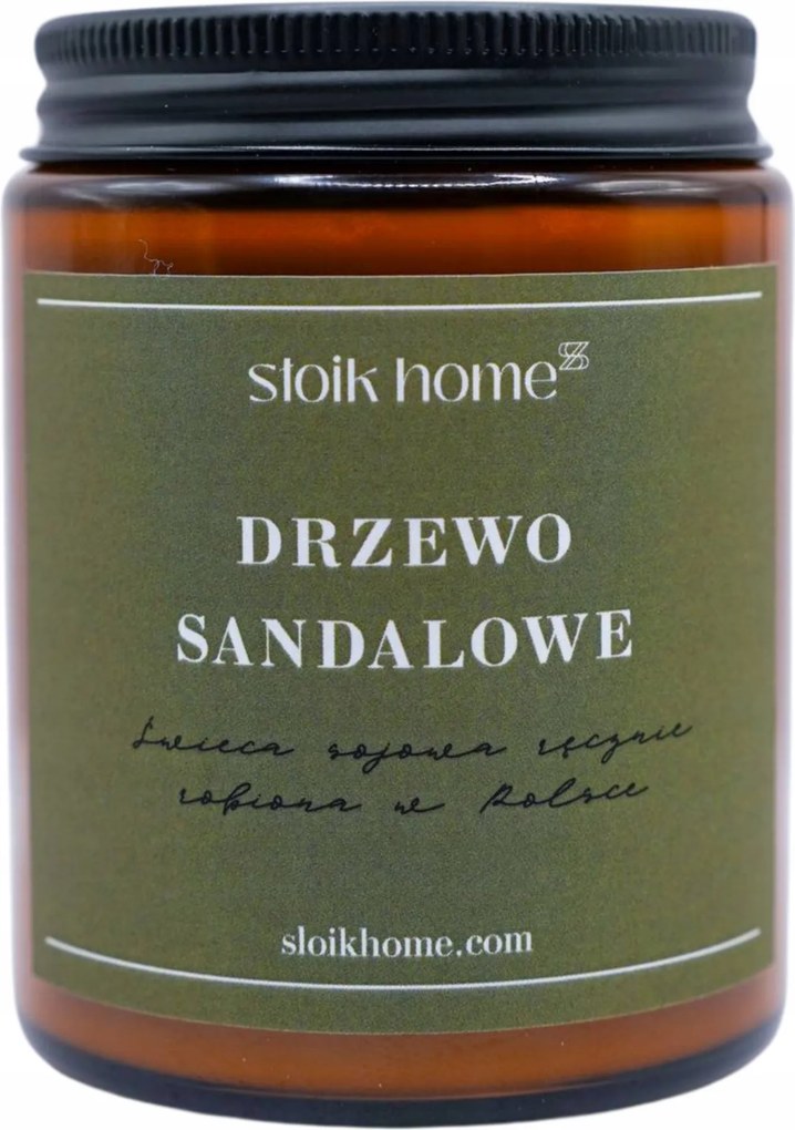 Szójagyertya Szantálfa erdei illatgyertya 150ml Słoik Home