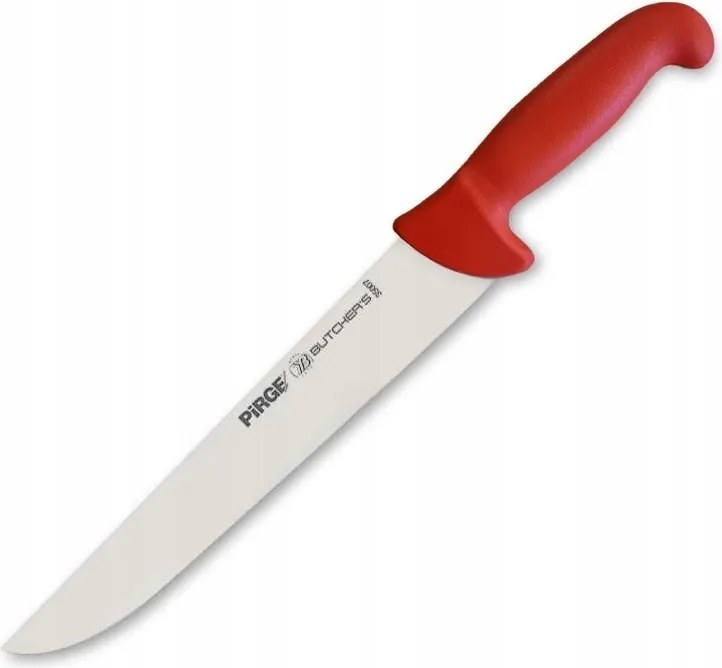 Szeletelő henteskés 255 mm piros, Pirge Butcher's