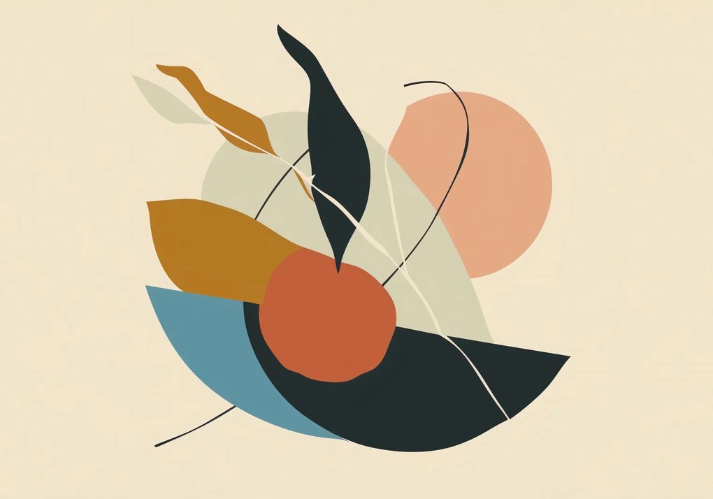 Poszter 66,5x46,5cm Organikus forma