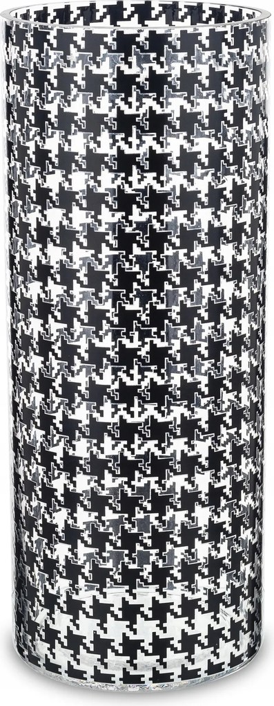 Virágváza Üveg Dísz Elegáns Szobába Fekete 30 CM