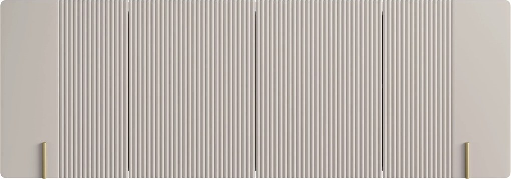 Malmi függesztett négyajtós komód 200 cm - kasmír / arany