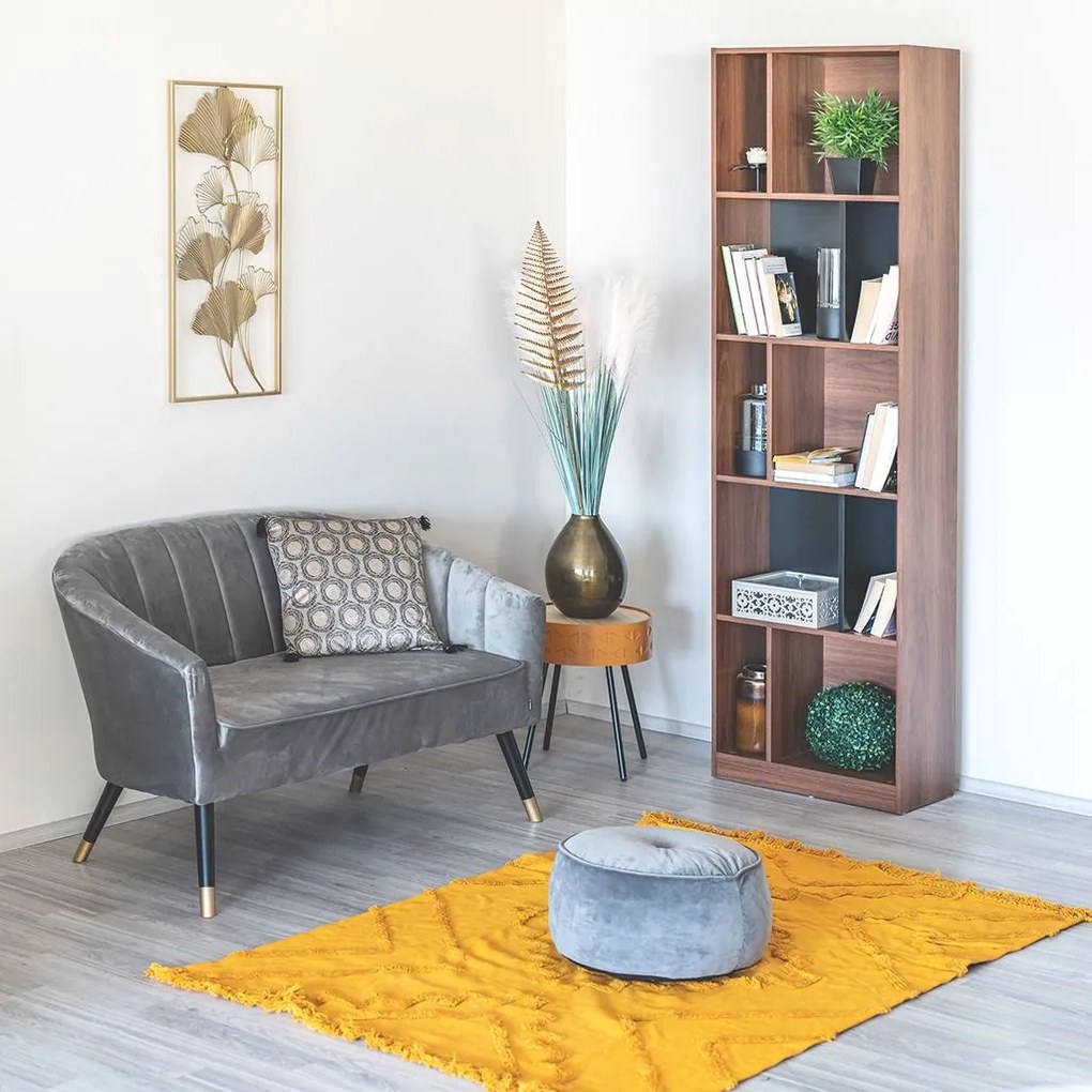 Rombusz mintás szőnyeg, 120x170 cm, okkersárga - ALI