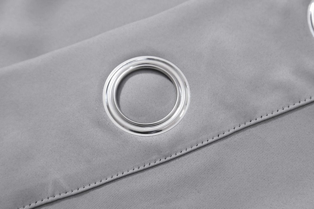 OXFORD világosszürke függöny 140x250 cm Felfüggesztés: Hullámos sínszalag