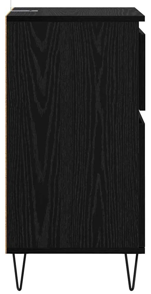 Széf fiókkal Musta tammi 35 x 40 x 70 cm Faanyag