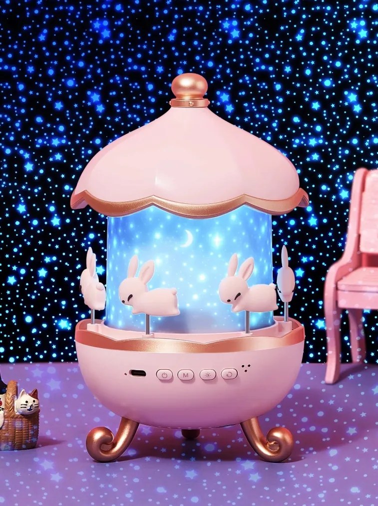 Éjjeli Lámpa Projektor Rózsaszín