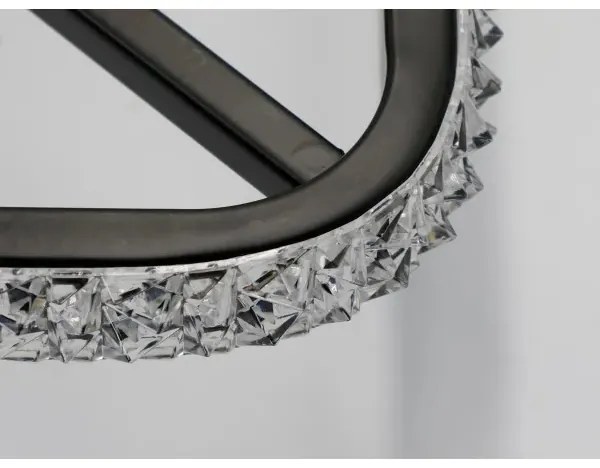 LED Dimmelhető mennyezeti lámpa LED/70W/230V 3000-6500K fekete + távirányítás