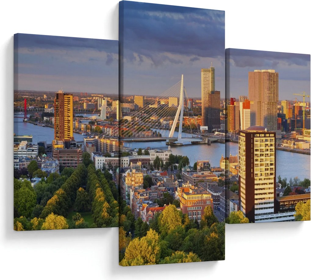 Kép - panoráma Rotterdam, Hollandia (90x60 cm)