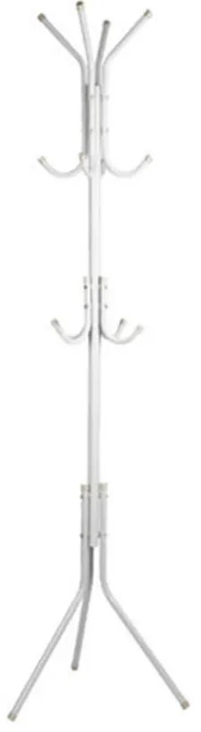 Stabil erős Fém Praktikus mobil ruhafogas, 175 cm magas, 32 mm, csővastagság, fehér