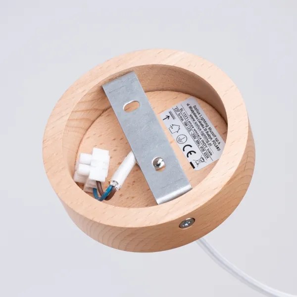 Sollux SL.1323 - Csillár zsinóron INDY 1xE27/15W/230V átm. 38 cm fehér