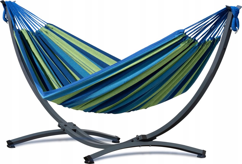 Kerti függőágy 200x120 Grande Mini váz, függőágy szett Potenza