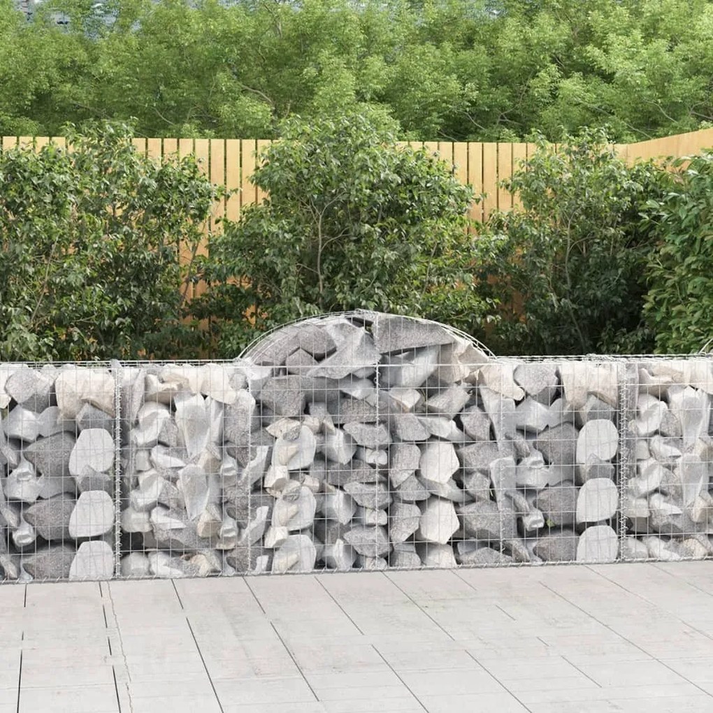 40 db íves horganyzott vas gabion kosár 200x50x80/100 cm