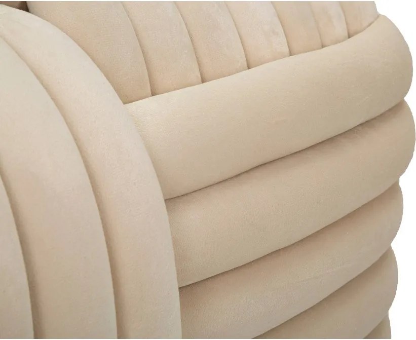 Krémszínű bársony pad Softy – Mauro Ferretti