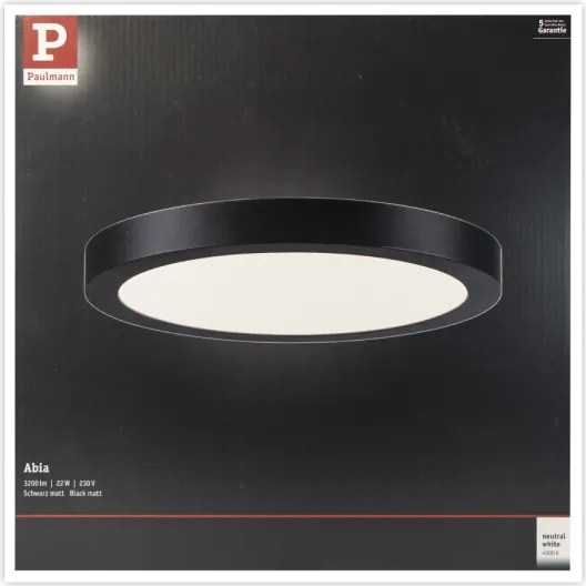 Paulmann 71025 - LED/22W Mennyezeti lámpa ABIA 230V fekete