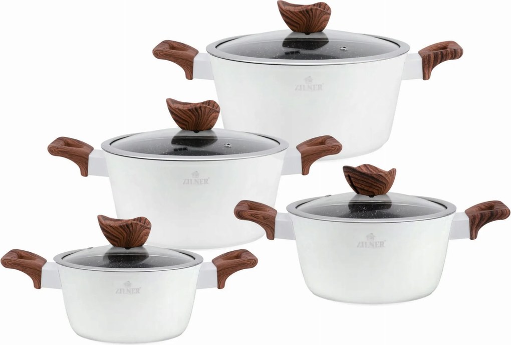 Zilner edénykészlet White Lilly 8 el. ZL-8550 márvány bevonattal