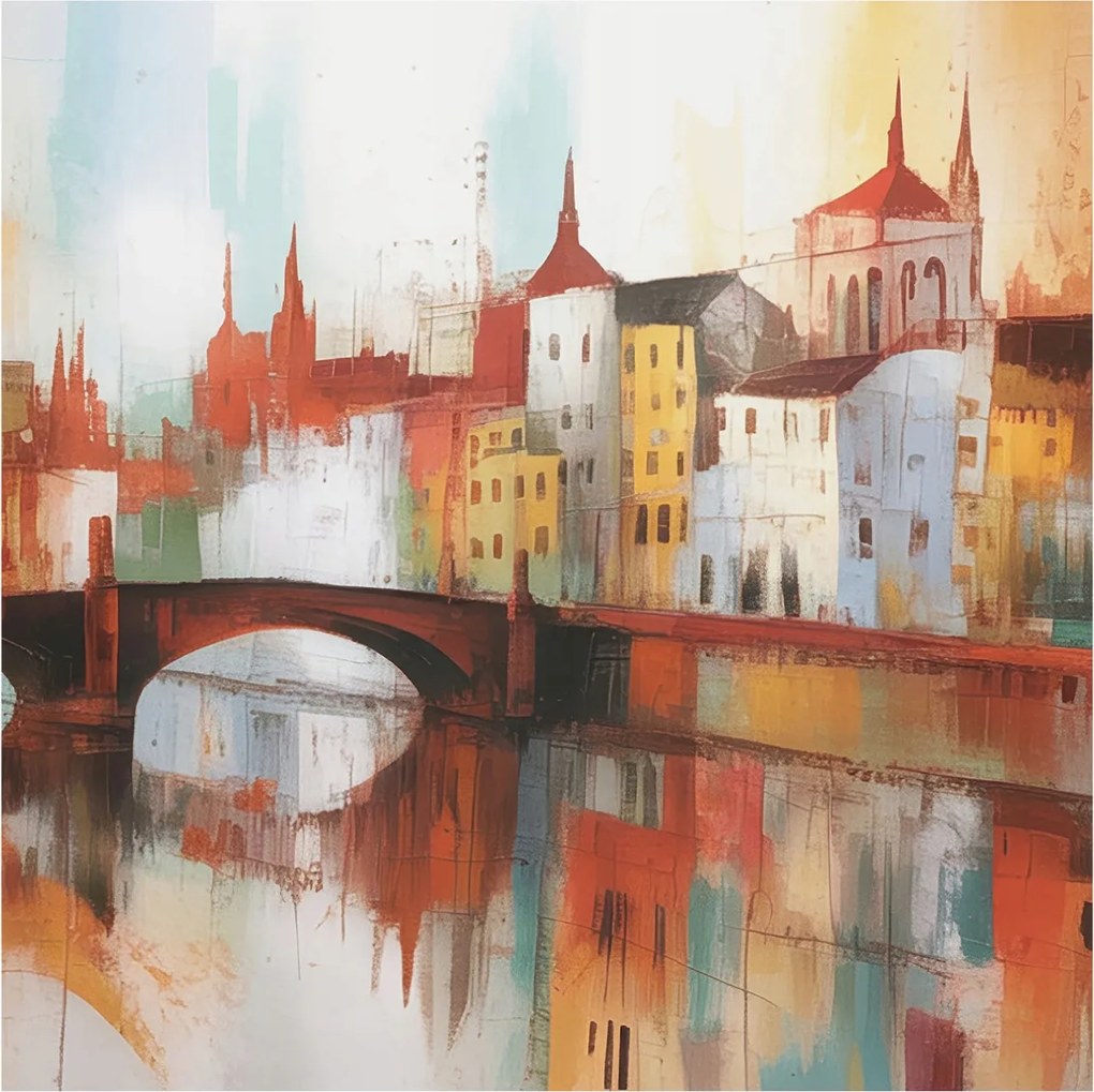 Dekoratív Fotótapéta Furnér Flizelin Városi tájkép 250x250 Ragasztó