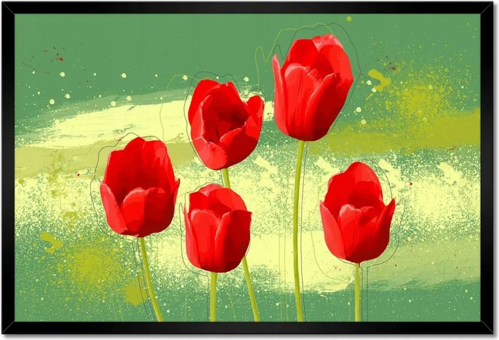 Poszterek keretben 60x40 Szimpatikus virágok